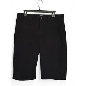 Jones New York Lexington Bermuda Short Black Stretch 14